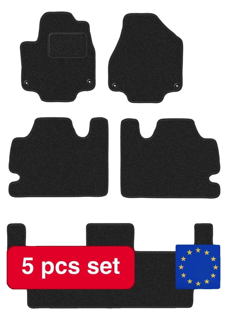 Tapis de sol voiture noir protection durable et coupe sur mesure auto