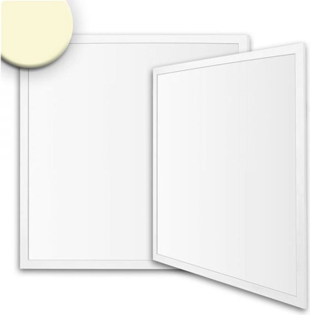 ISOLED LED Panel Business Line 625 UGR<19 2H/2H, 36W, Rahmen weiß RAL 9016, warmweiß