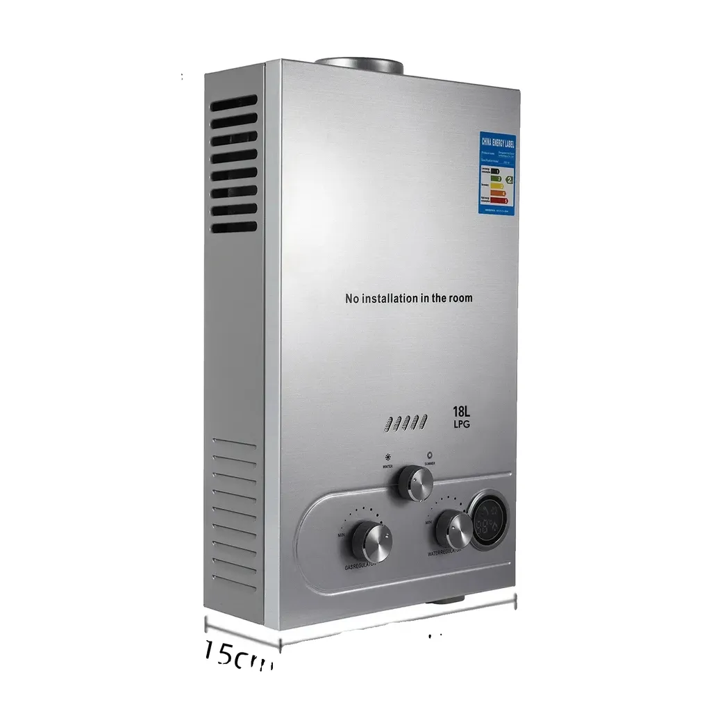 Chauffe-eau à gaz 18L pour douche et cuisine - Confort eau chaude VEVOR