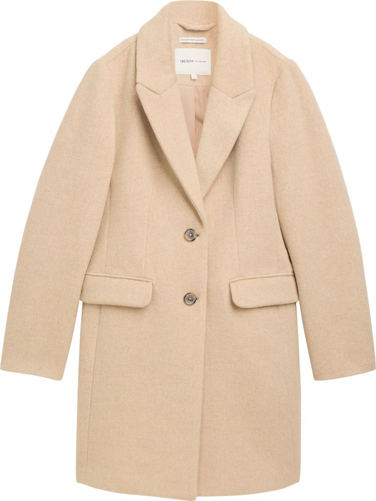 Tom Tailor 1042882 Fitted Mantel Beige 2XL Damen Beige 2XL