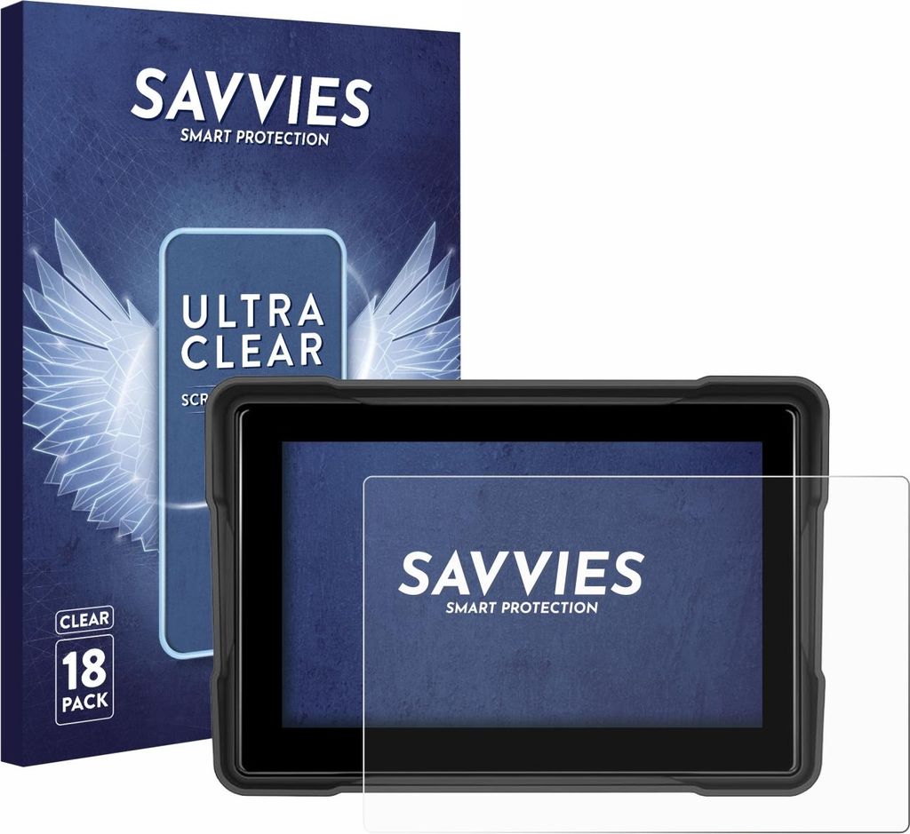 18x Für GOHHDL A4058-IP67 5" Schutzfolie Savvies Displayschutz Display Schutz Folie Klar Transparent