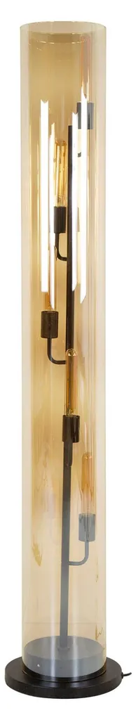 Lampadaire design or et noir 150 cm de hauteur pour coin lecture