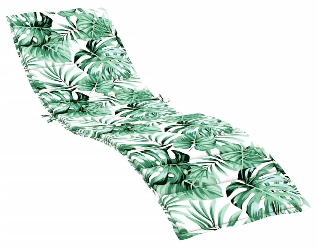 vidaXL Sunbed Cover Leaf Pattern Oxford Fabric Obrázok produktu 