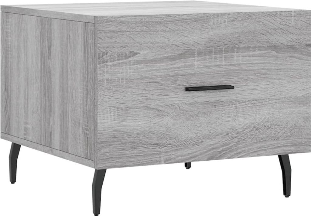 vidaXL Couchtisch Grau Sonoma 50x50x40 cm Holzwerkstoff
