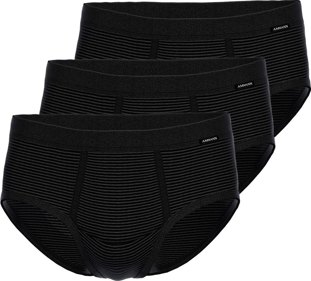 Ammann 3er Pack Jeans Feinripp Slip / Unterhose Im sportlich-klassischem Schnitt, Aus strapazierfähiger Baumwolle, Mit Weichelastikbund