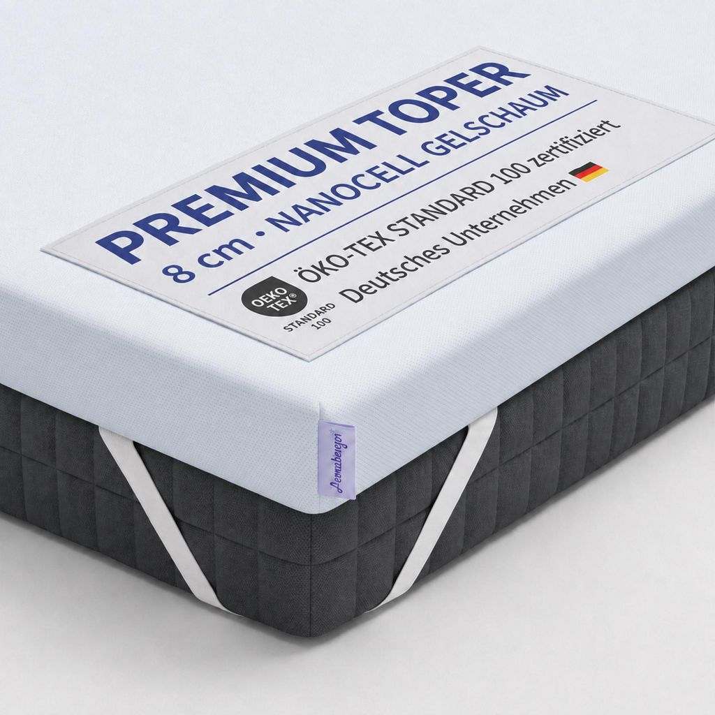 Arensberger Matratzen Topper PREMIUM, 120x200cm, Gelschaum Produktbild 