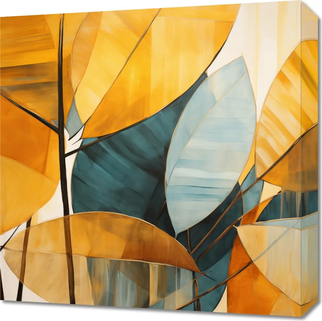 Quadro 50x50 cm Armonia di Sfumature | Tela Canvas Moderna per Salotto