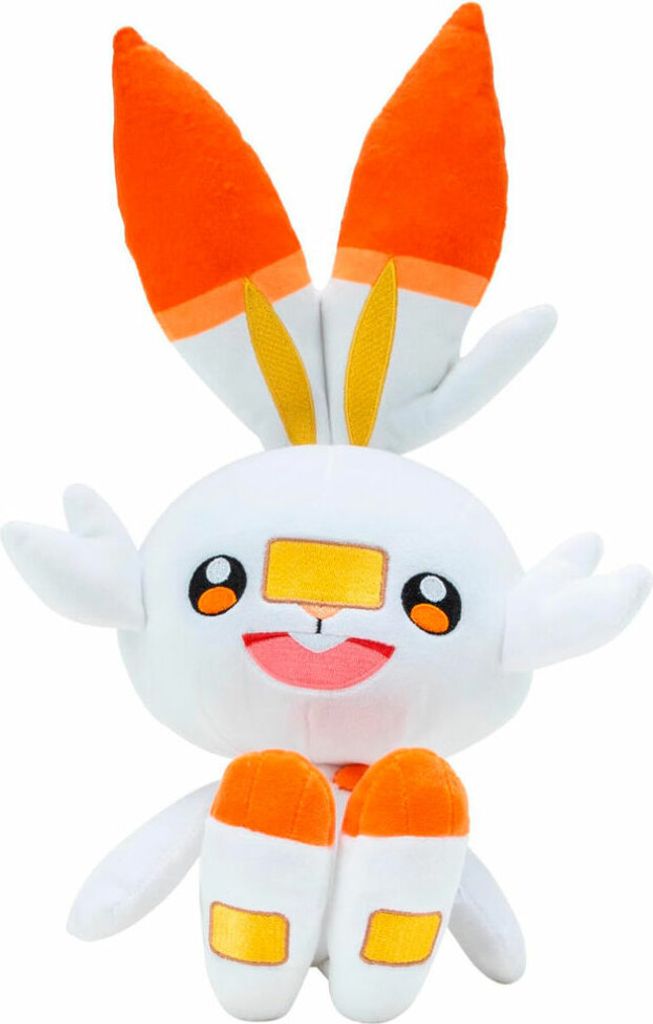 Jazwares - Pluszowa Maskotka Scorbunny 30cm z Pokémon, Oficjalny Produkt
