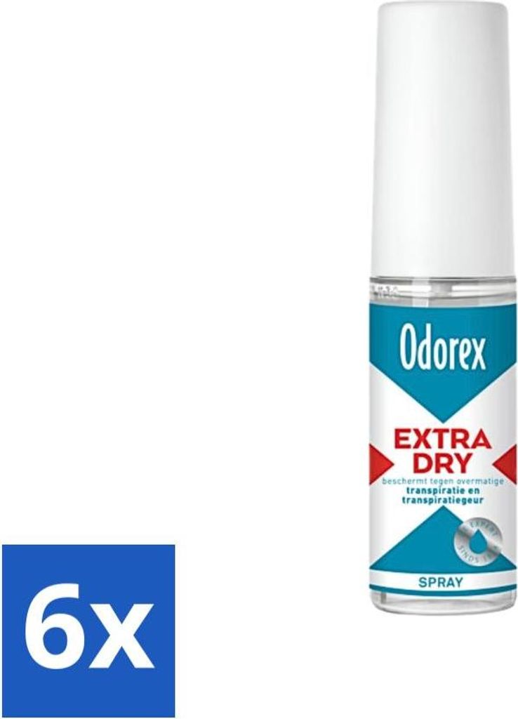 Odorex Extra Dry Pumpspray 30 ml - Vorteilspack - 6 Stücke
