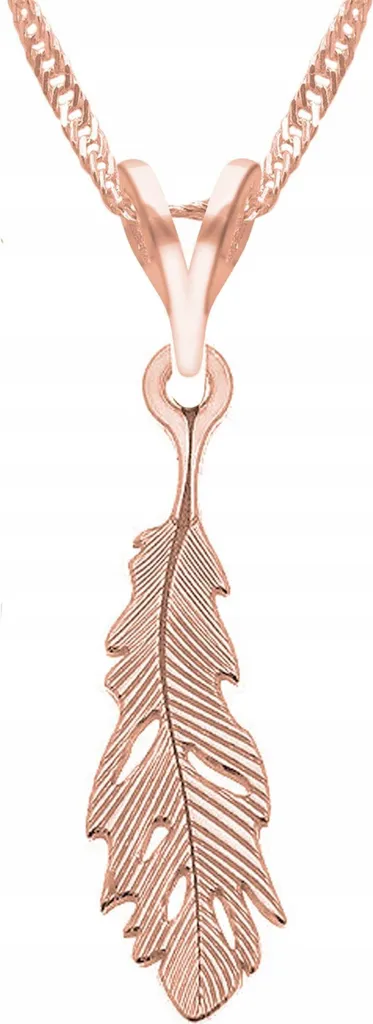 Collana Piuma Oro e Argento 925 | Ciondolo Donna Elegante