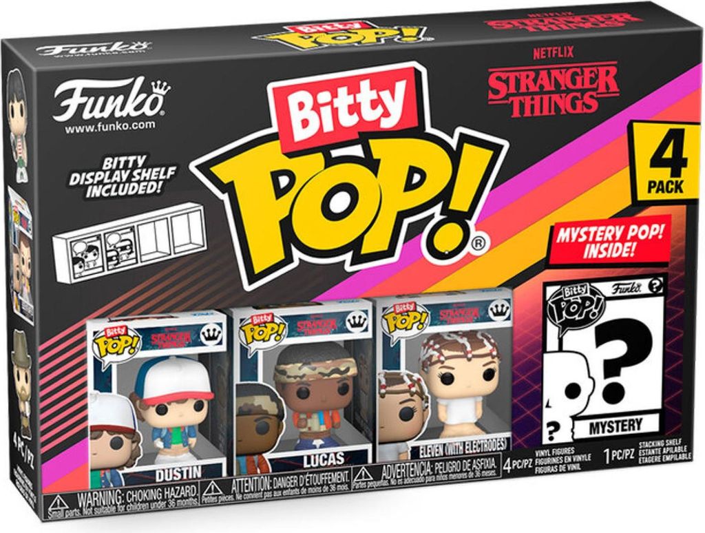 Funko Pop! Stranger Things Bitty POP! 4er-Pack Dustin 2,5 cm #83662