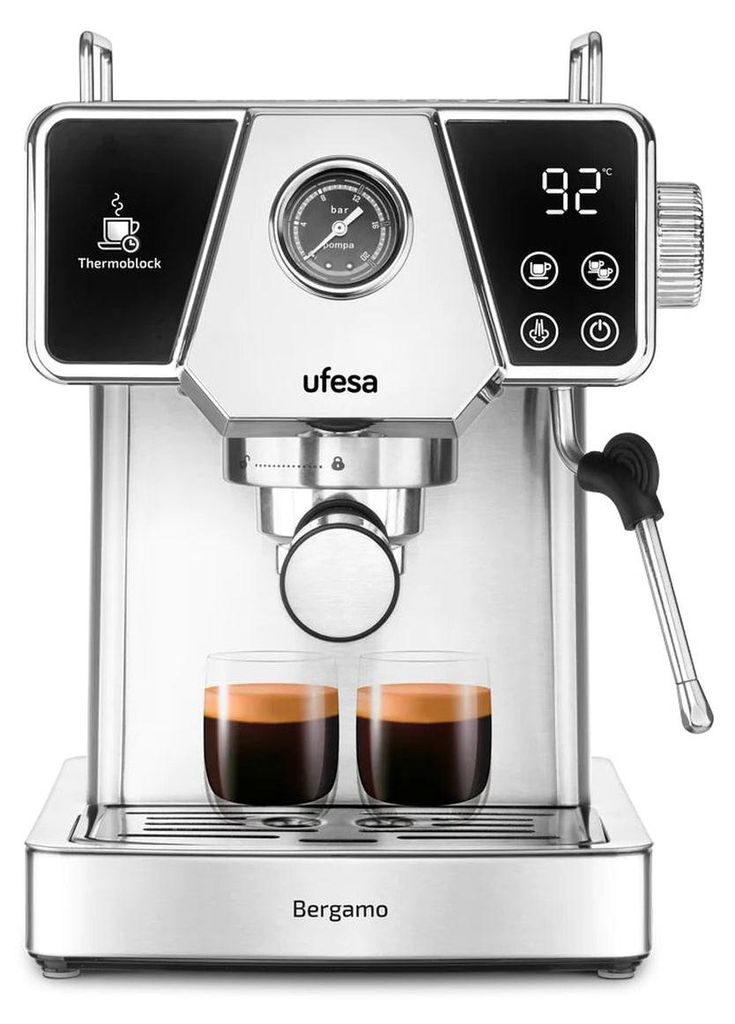 Ufesa Palermo, Espressomaschine, Gemahlener Kaffee, Weiß Produktbild 