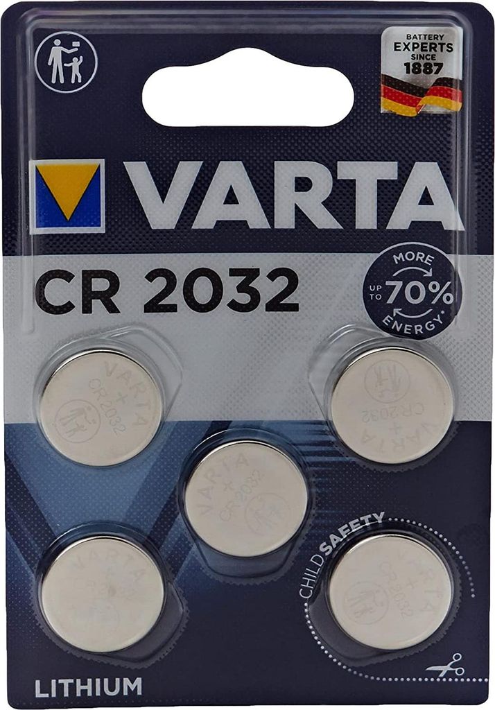 Batt.ELECTRO.CR2032 Blister po 5 ks VARTA Obrázok produktu 