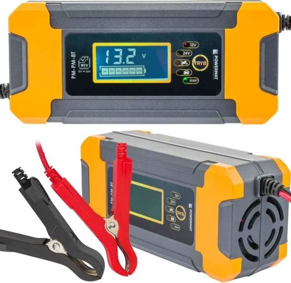 Caricabatterie Sicuro POWERMAT PM-PM-8T Microprocessore 12V 24V PWM