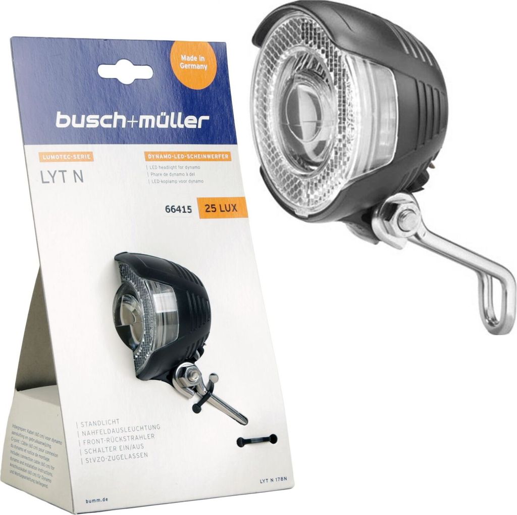 Dynamo do reflektorów LED Lumotec LYT N z wyłącznikiem Zdjęcie produktu 