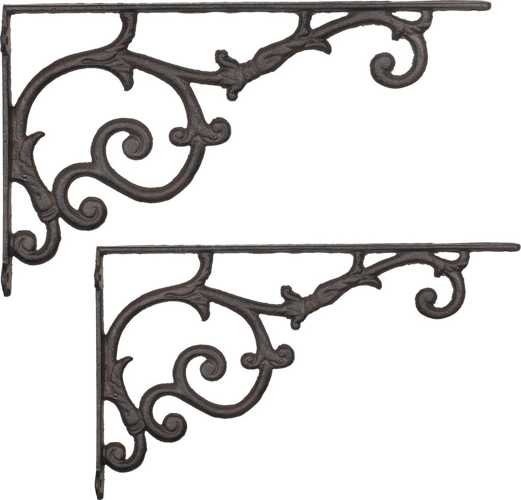 Moritz Regalwinkel 2er-Set Gusseisen - Regalhalter Produktbild 