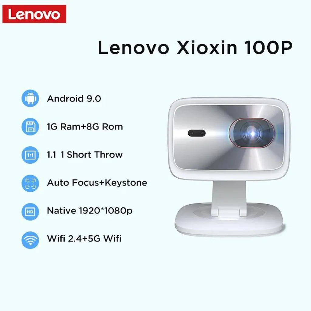 Projecteur Wi-Fi 6 Lenovo 100p en Résolution 4K avec Prise Européenne - 2