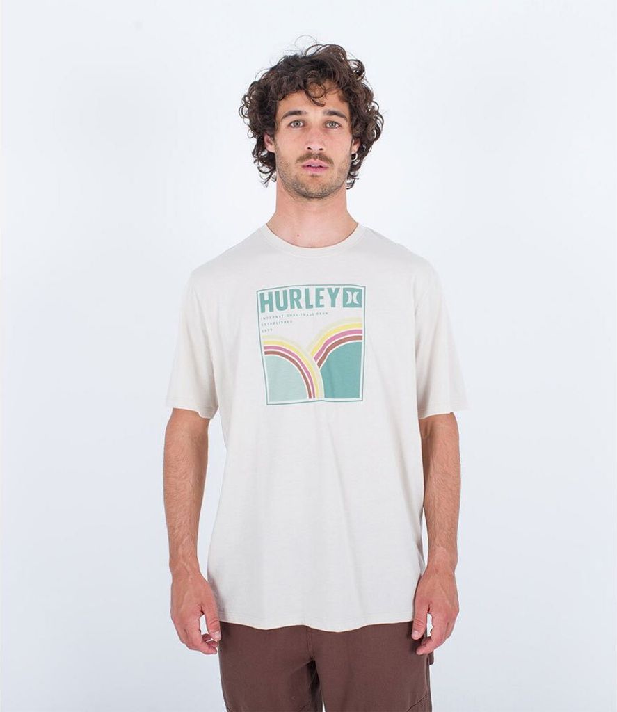 Hurley Everyday Rolling Hills Kurzarm-t-shirt Weiß S Mann Weiß S