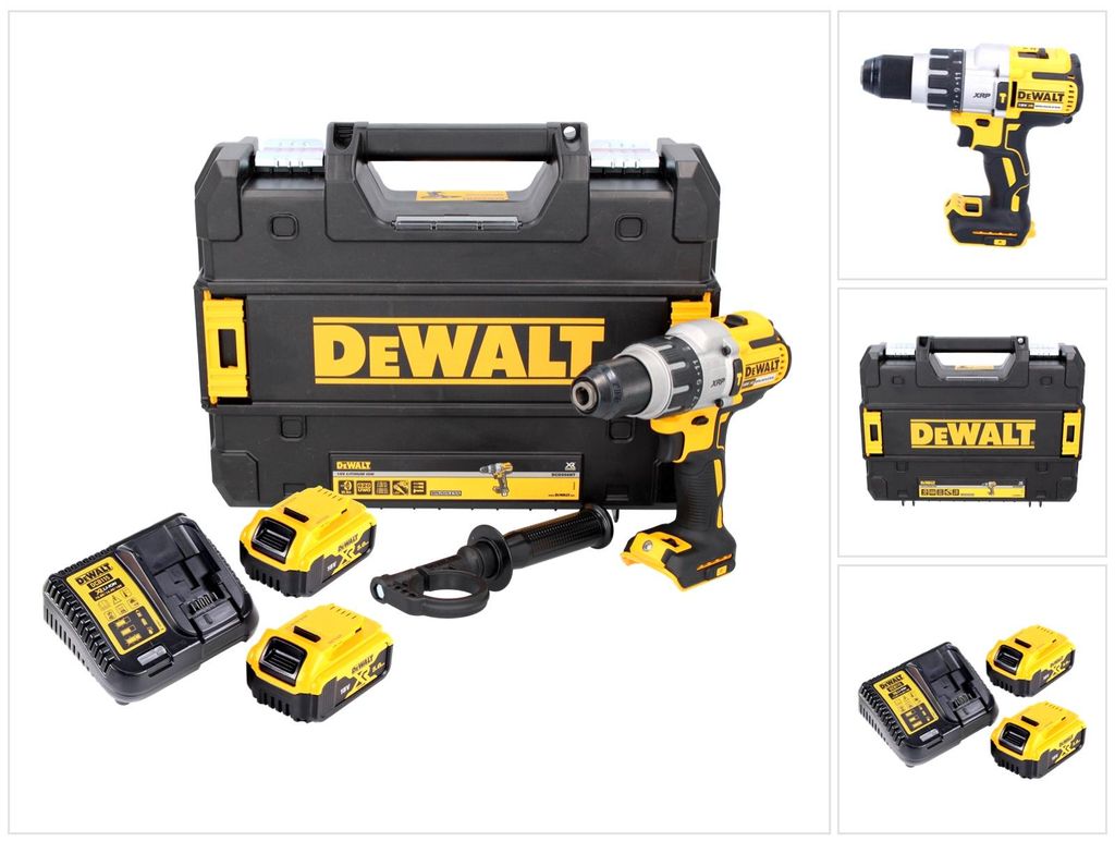 DeWALT DCD996P2, Wiertarka pistoletowa, Zamek centralny, Zdjęcie produktu 