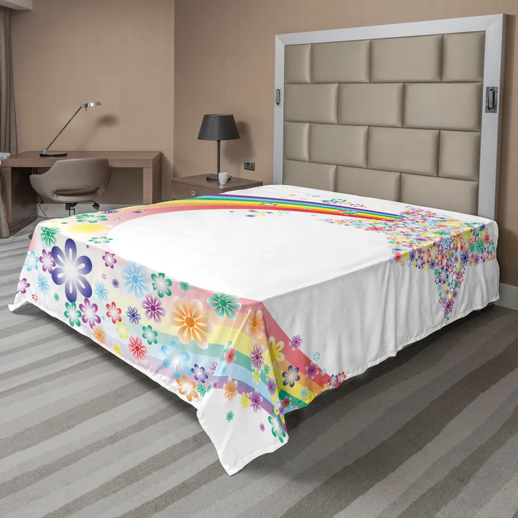 Drap plat anti-plis et doux ABAKUHAUS 244x205cm pour un lit toujours impeccable