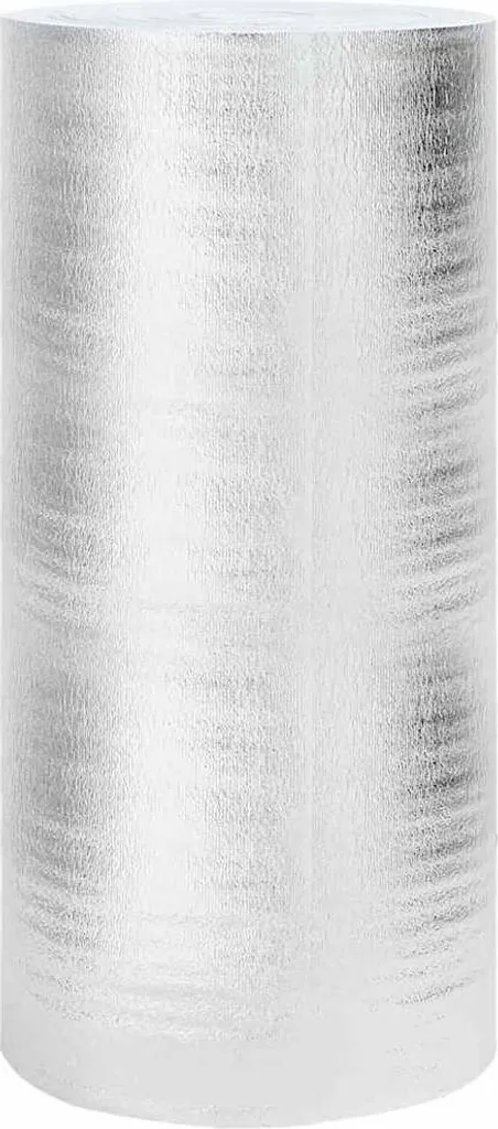 Isolant thermique pour radiateur rouleau argent 50m x 1m polyéthylène