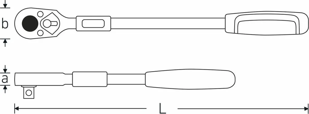 Cliquet extensible réversible 1/2 pouce pour serrage de précision - 9