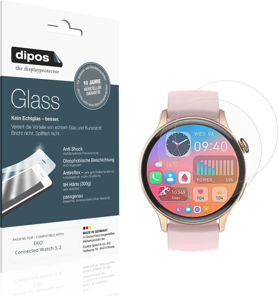 2 Pezzi dipos Glass per EKO 5.2 | Pellicola 9H Flessibile Opaca