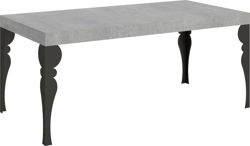 ITAMOBY - Ausziehtisch 200/460x90 cm Paxon Zement Tischbeine Anthrazit