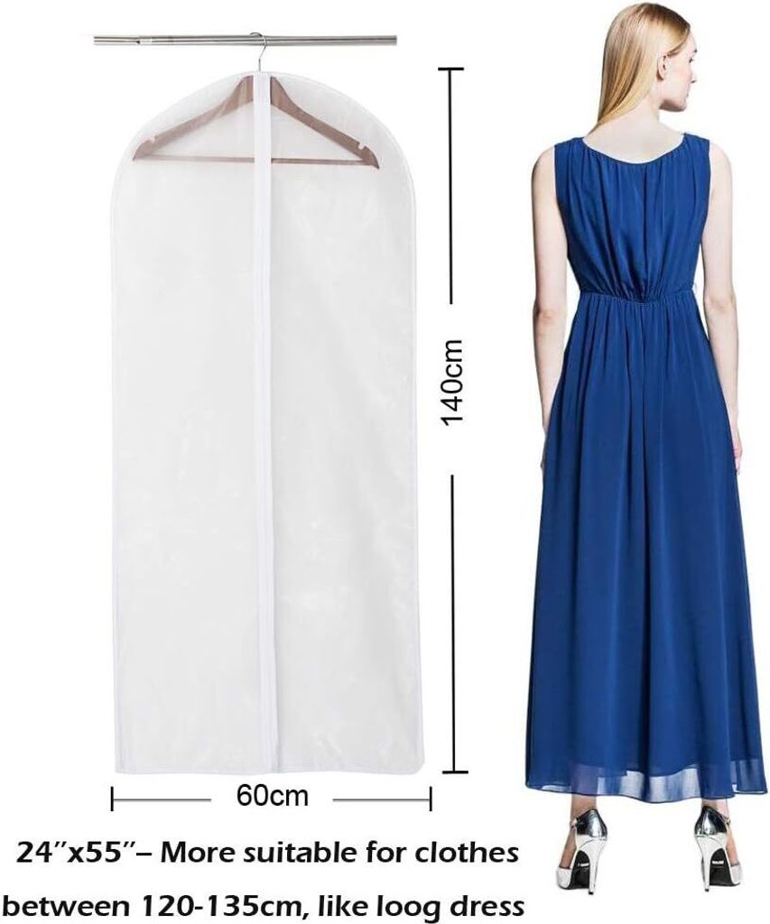 40 Stück Transparente Kleidersäcke – 60x90 Cm Aufbewahrung Für Kleidung & Reinigung