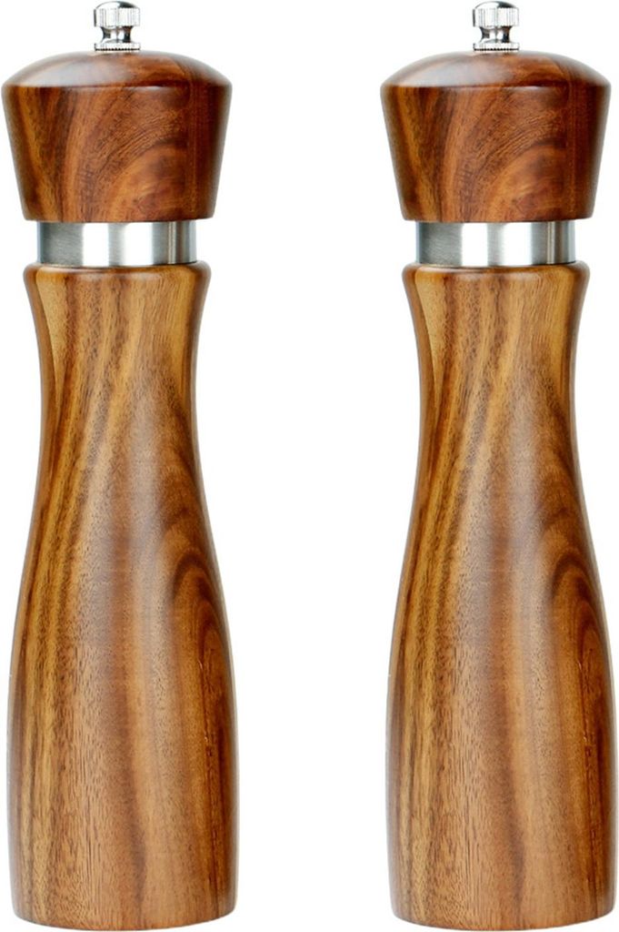 Holz Salz- Und Pfefferstreuer Einstellbar Einfache Bedienung Duftende Gewürzmühle Nuss Einstellbar Grinder Geburtstagsgeschenke