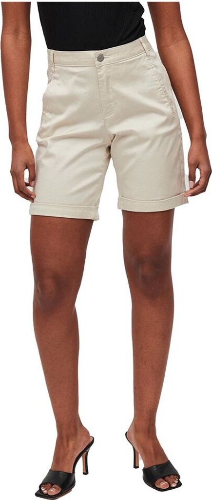 Vila New Regular Waist Chino Shorts Weiß 44 Frau Weiß 44