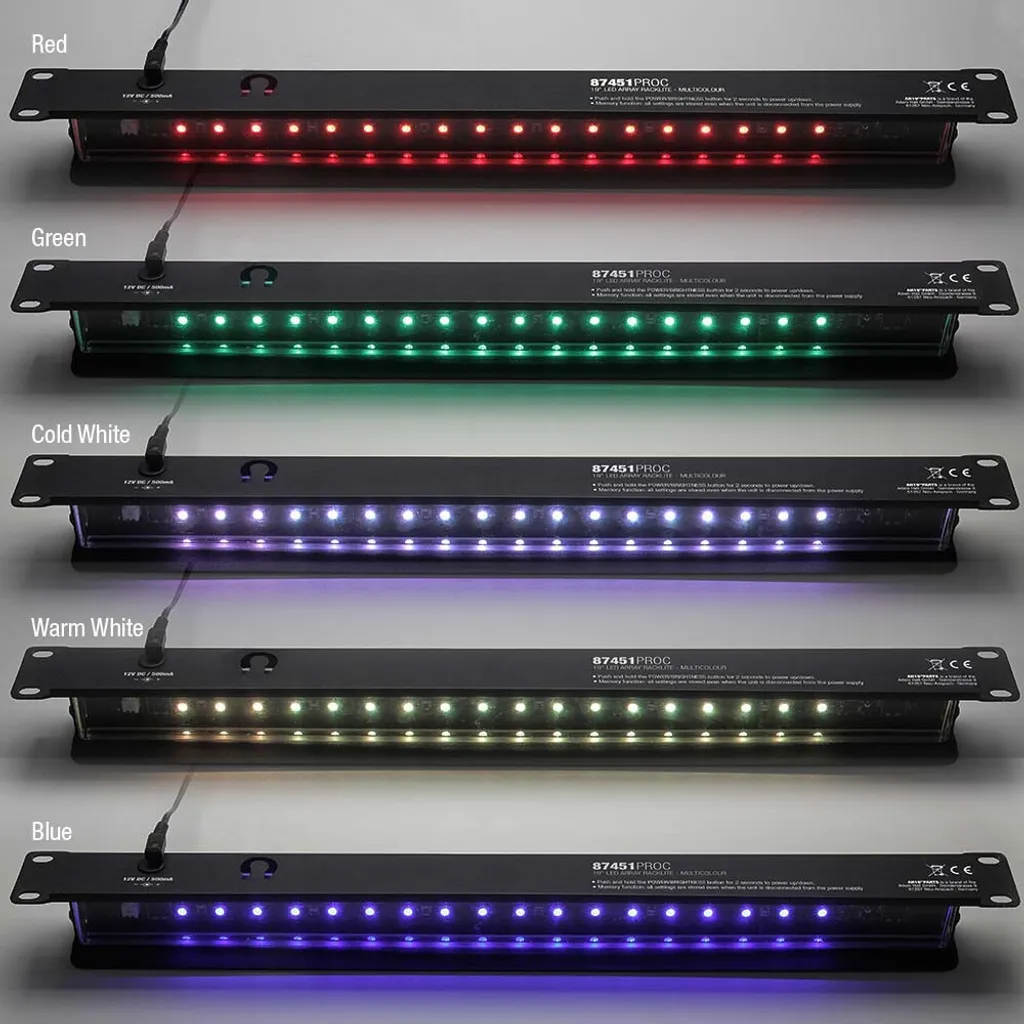 Éclairage LED design 19 pouces multicolore avec capteur intégré Modèle L19