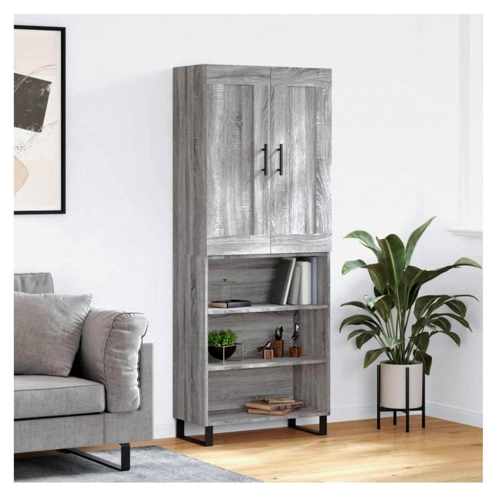 Highboard Grau Sonoma 69,5 x 34 x 180 cm
