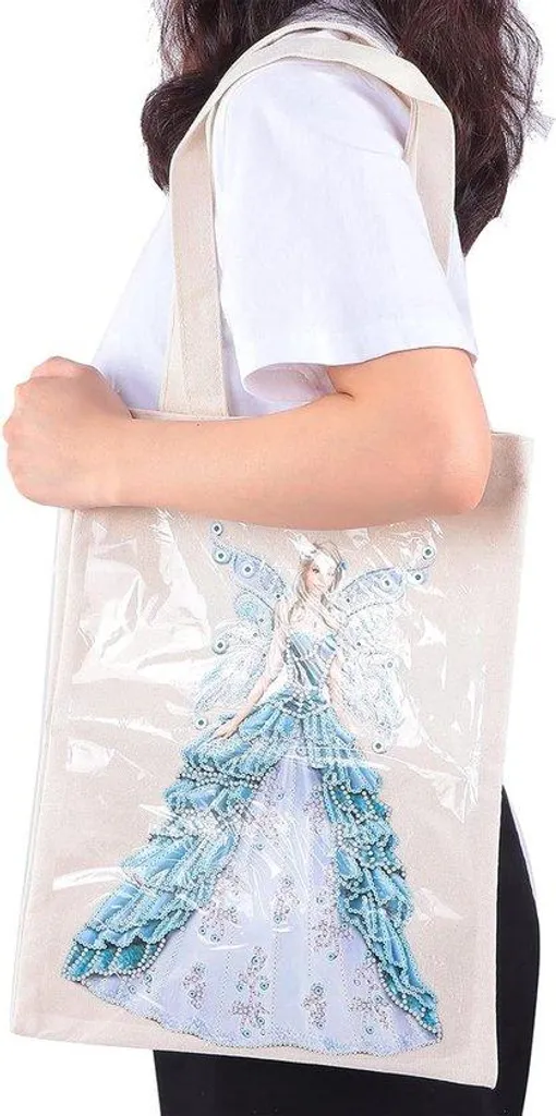 Sac de courses fait main en toile pliable - Modèle robuste et léger