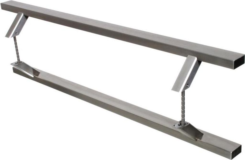 NAJDER Türgriff 45°, Stangengriff, Stoßgriff, Edelstahl, 1200 x 1600 mm, Beidseitig, 2 Stück, Gebürstete Stahlstruktur, Inklusive Montageteile...
