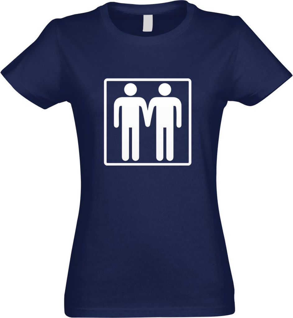 Kiwistar - T-Shirt tailliert - Damen - Navy - Schwul - mit Motiv Bedruckt - Funshirt Design - Sport - Freizeit - Damen - XXL