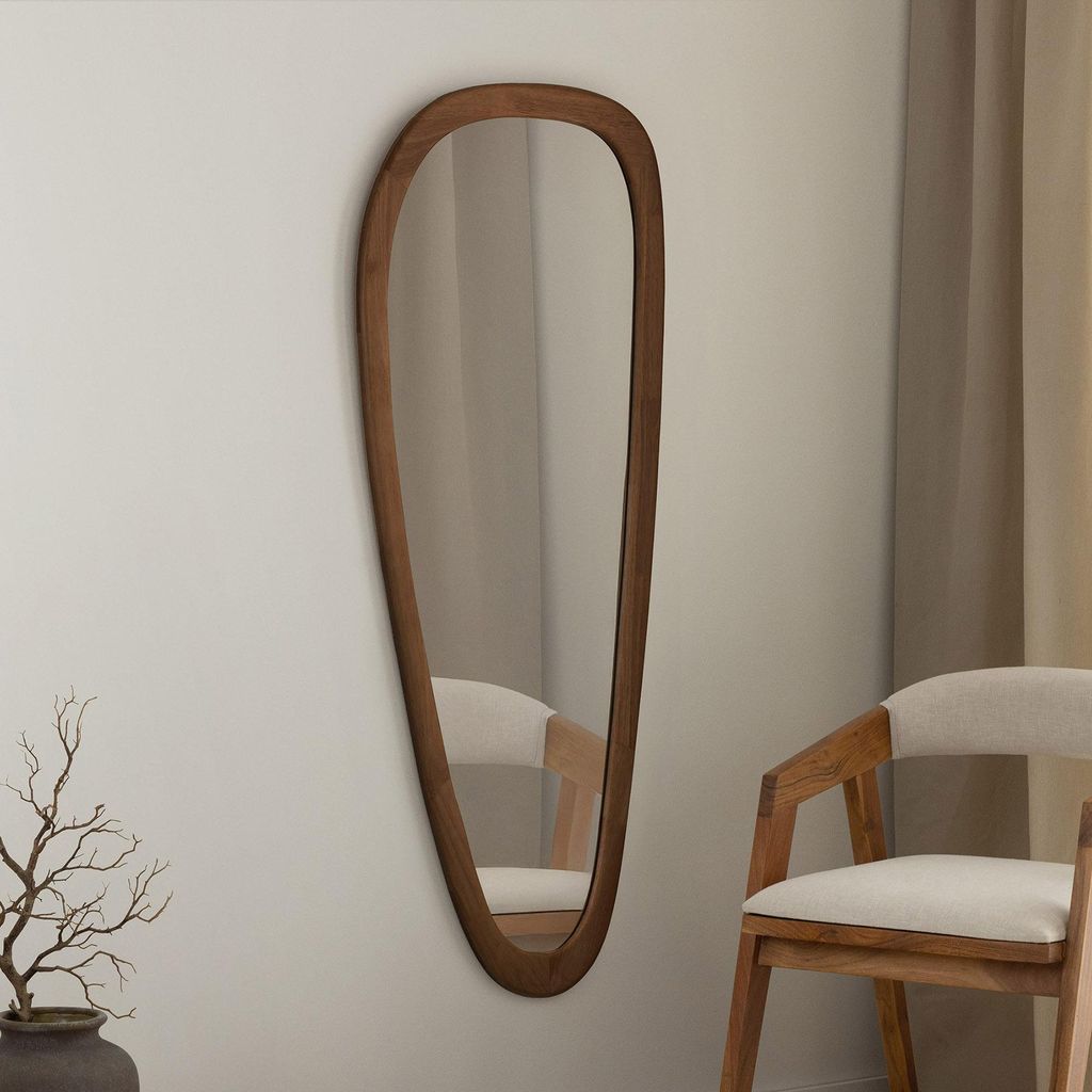 riess-ambiente Massiver Wandspiegel ORGANIC 165cm braun Produktbild 