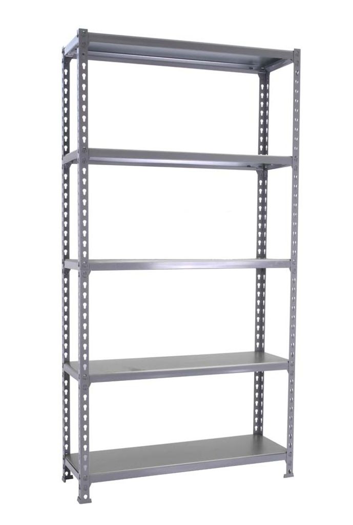 PROREGAL Schwerlastregal BIG METAL SHARK | HxBxT 200x120x40cm | Fachlast 200kg | Grau