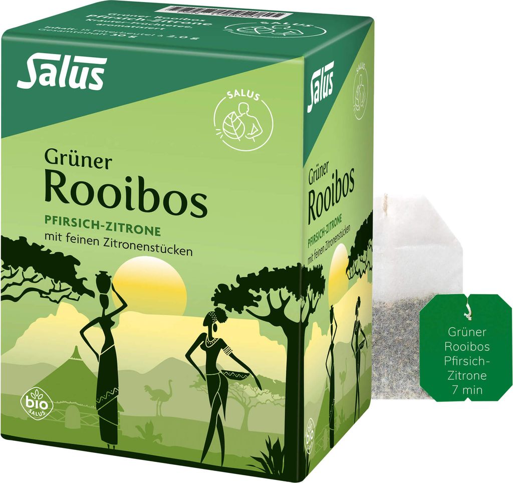 Grüner Rooibos Pfir.-Zitrone Kräu-Fr.tee Salus, 15 St FBE