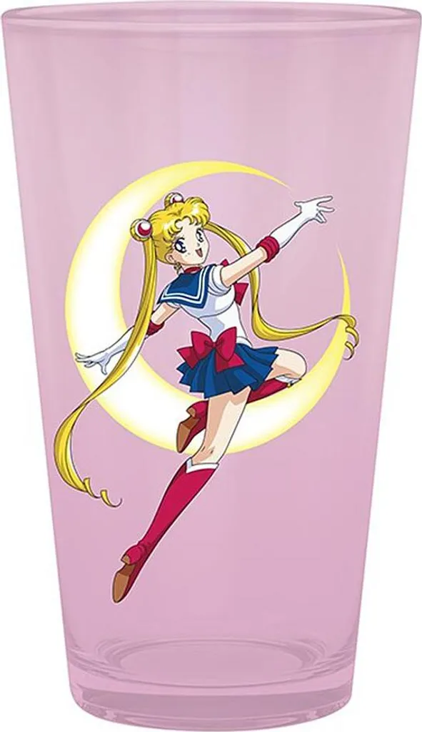 Sailor Moon Bicchiere 400ml Grande Formato - Idea Regalo Vetro Ufficiale
