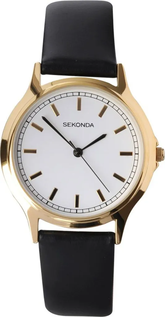 Montre homme Sekonda 3136 grand cadran blanc et chiffres noirs