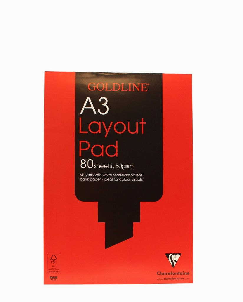 Clairefontaine Gololine Layout pad 80sh A3 50g