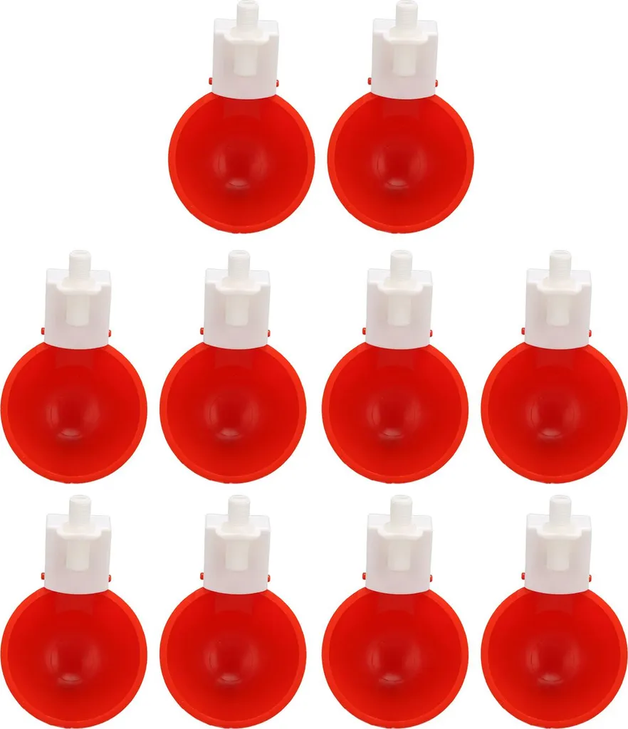 Kit 10 Abbeveratoi Automatici DIY per Polli e Volatili da Cortile