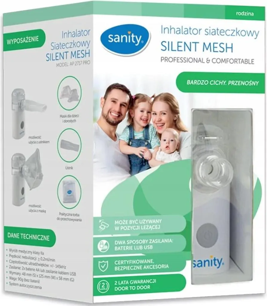 Nebulizzatore Portatile SANITY VP-M3: Aerosol da Viaggio USB Mesh