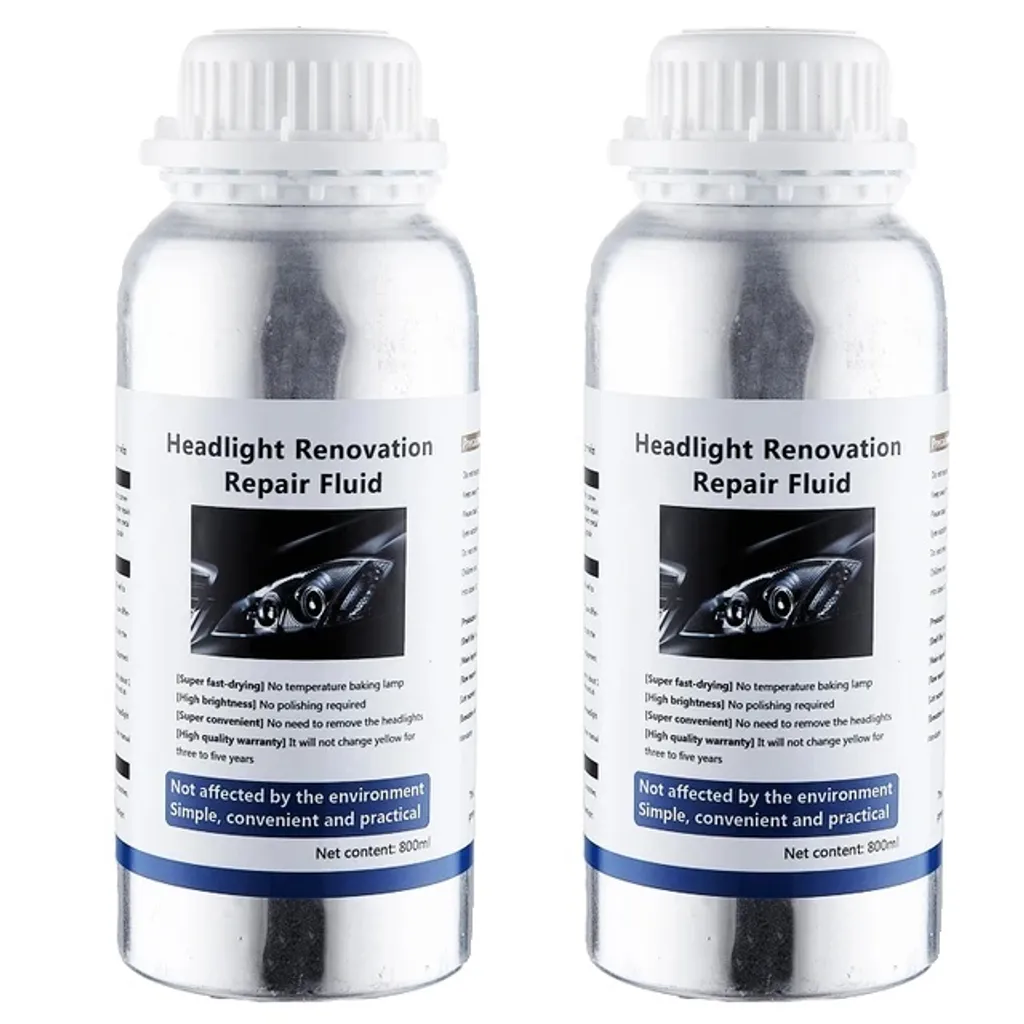 Kit Restauration Phares 800ml - Solution Polissage Chimique Polymère
