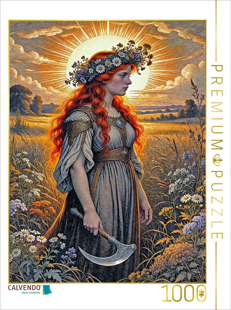 CALVENDO Puzzle Die Braut der Sonnenwende | 1000 Teile Lege-Größe 64x48cm Foto-Puzzle für glückliche Stunden