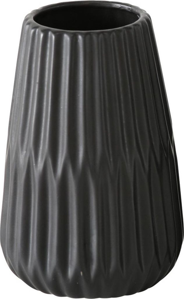Keramikvase mit Rillenmuster, dekorativ, ESKO