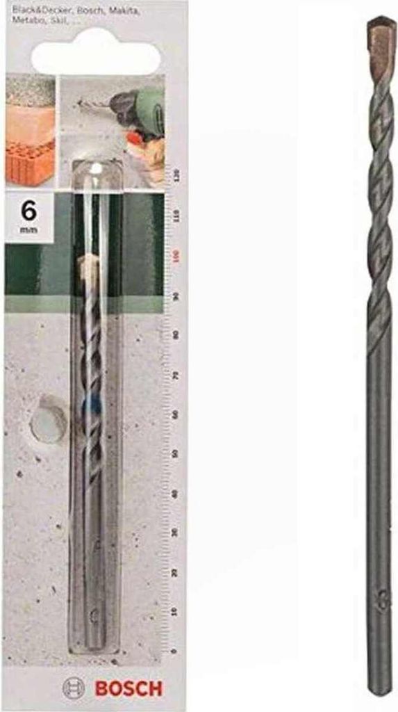 Bosch 2 609 255 405, Bohrer, 6 mm, 100 mm, Mauerwerk, Stein, 6 cm, 5,5 mm