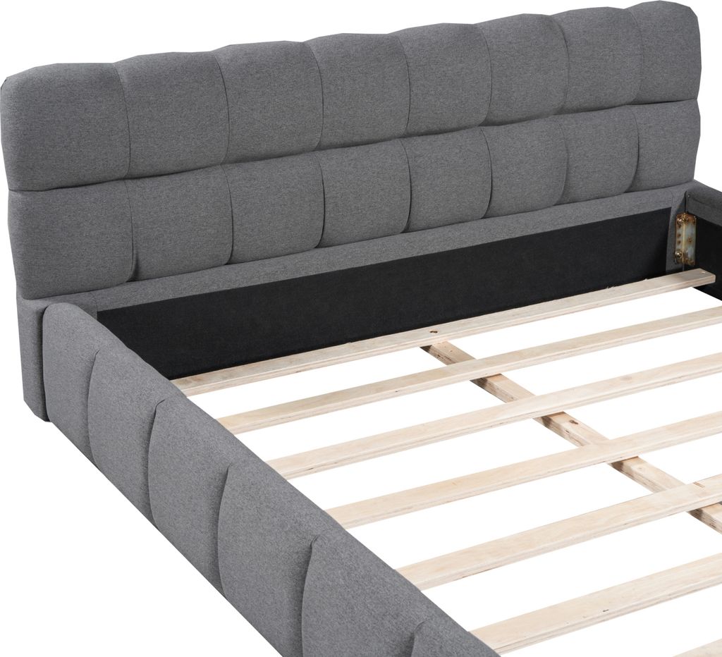 CDGlobal Polsterbett 140 x 200 cm, Jugendbett, Doppelbett Produktbild 4