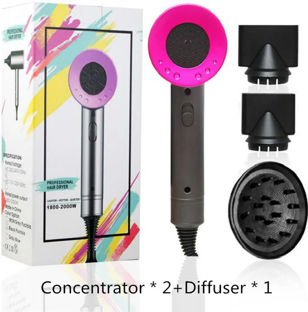 INF Sèche-cheveux 2000W avec diffuseur et concentrateur Pro Série X - 12